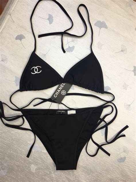 tanga chanel|Chanel graphic swimwear.